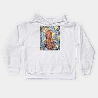 Copper Bust and gold leaf Kids Hoodie